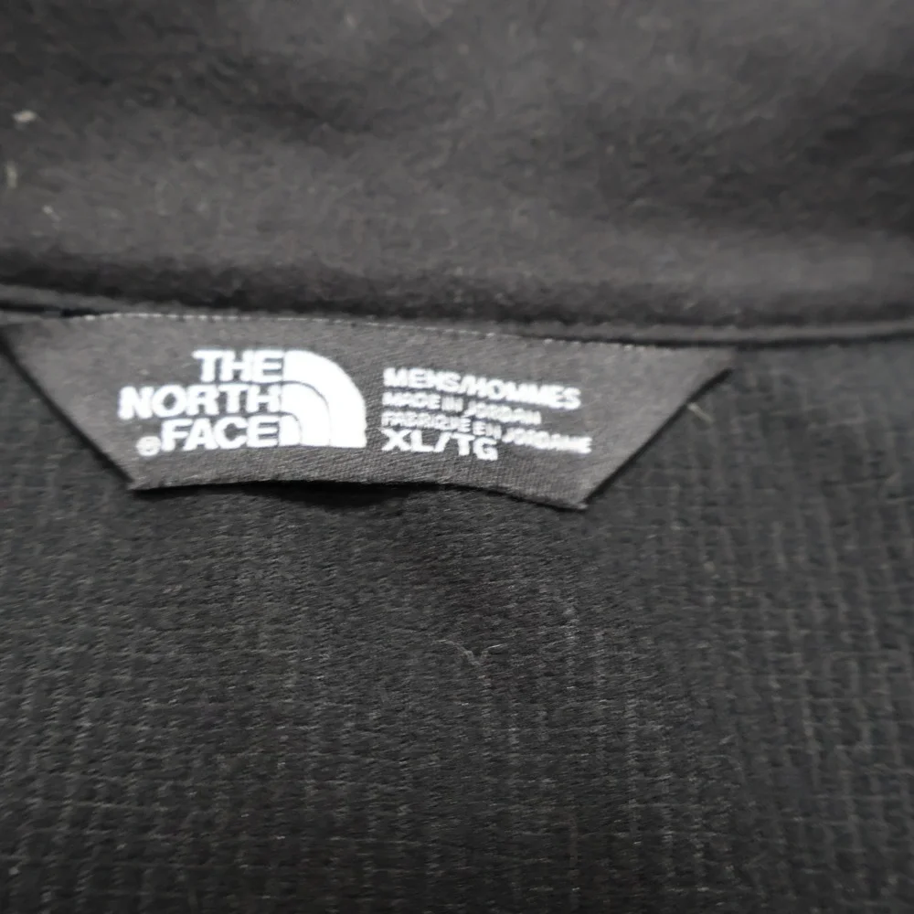 North Face Vest Mens XL Black Softshell WindWall Full Zip Fleece-Lined Wind Rain